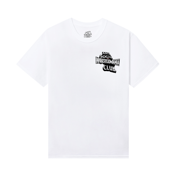 Anti Social Social Club x WWE Wrestlemania Tee 'White'