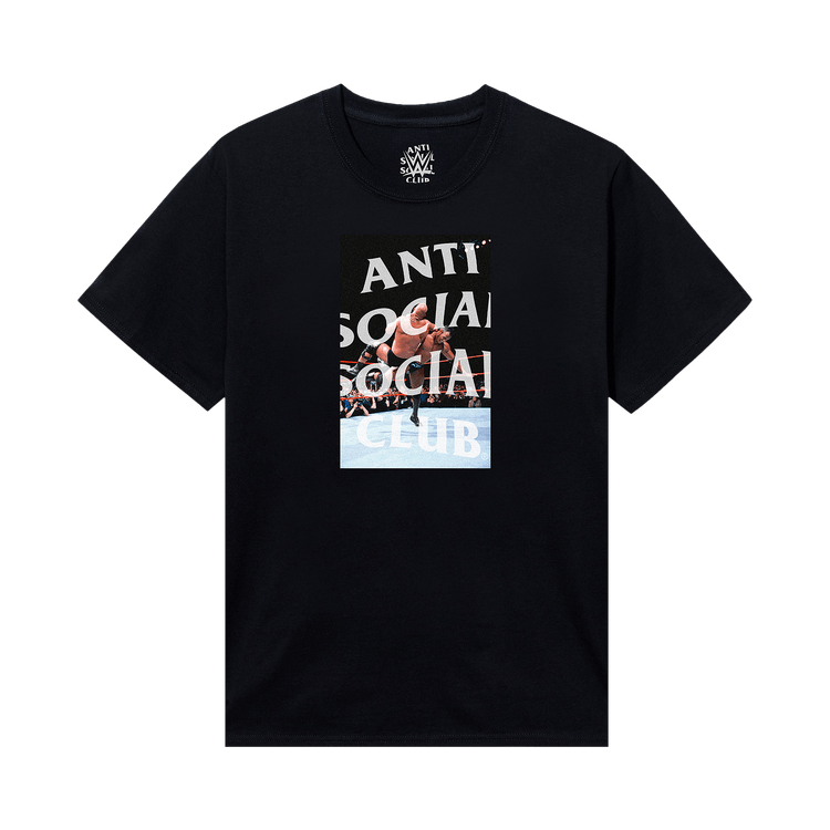 Anti Social Social Club x WWE The Rock Tee 'Black'