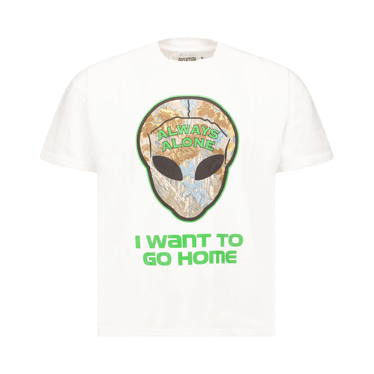 Anti Social Social Club Redneck Alien with Glow Tee 'White'