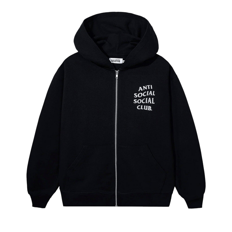 Anti Social Social Club Mind Game Glitter Zip-Hoodie 'Black'