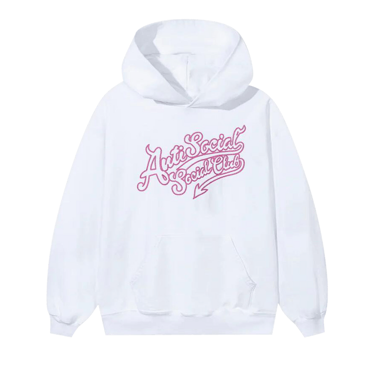 Anti Social Social Club Script Club Hoodie 'White'