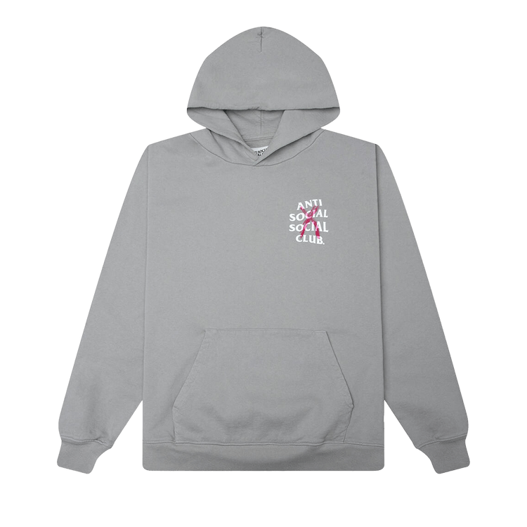 Anti Social Social Club Cancelled' Hand Painted Hoodie 'Grey'