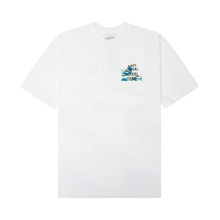 Anti Social Social Club Tonkatsu' The Great Wave Tee 'White'