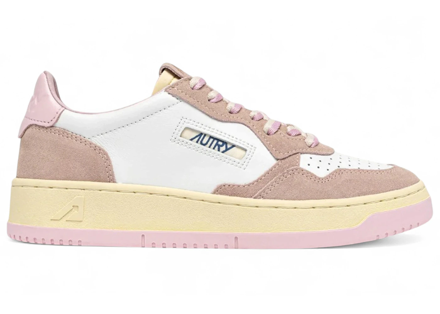 Autry Medalist Low White Blush Pink (Women's)