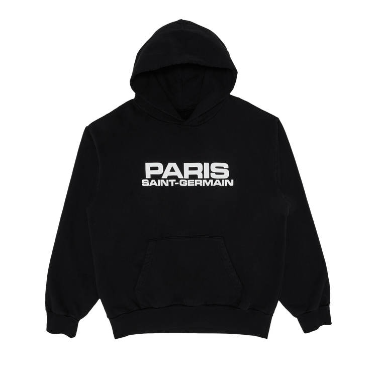 GOAT Exclusive Paris Saint-Germain Block Logo Hoodie 'Black'