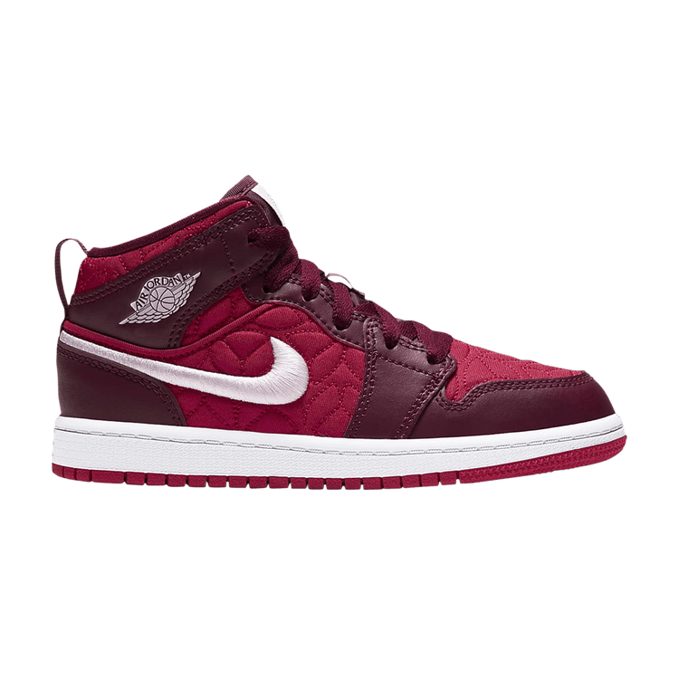 Air Jordan 1 Mid SE PS 'Red Quilted'