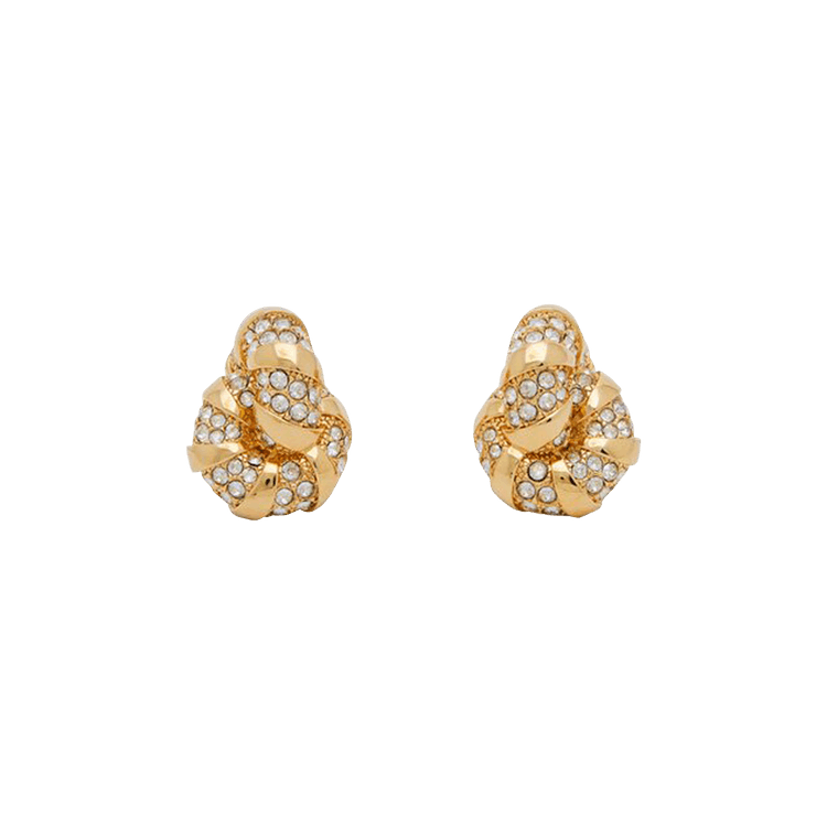 Lanvin Rhinestone Melodie Earrings 'Gold/Crystal'