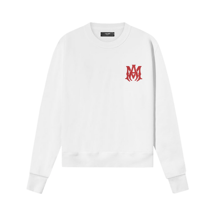 Amiri MA Logo Crew 'White/Red'