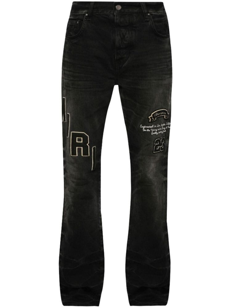 Amiri Logo Patch Jeans