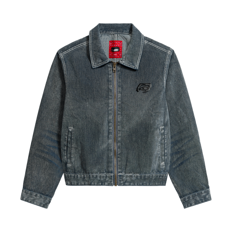 KidSuper Flocked Work Jacket 'Washed Gray'