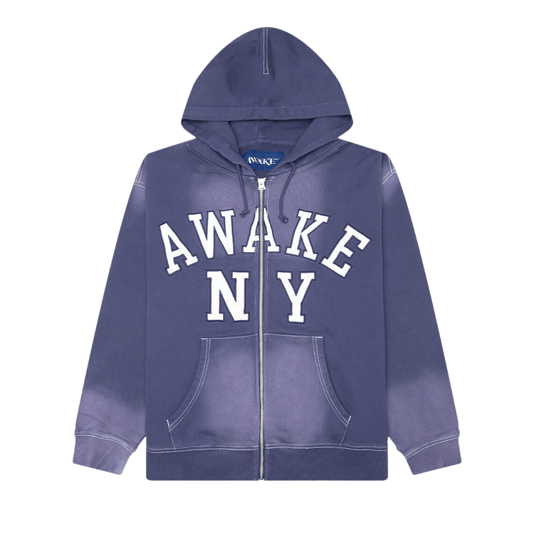 Awake NY Collegiate Arch Zip Hoodie 'Navy'