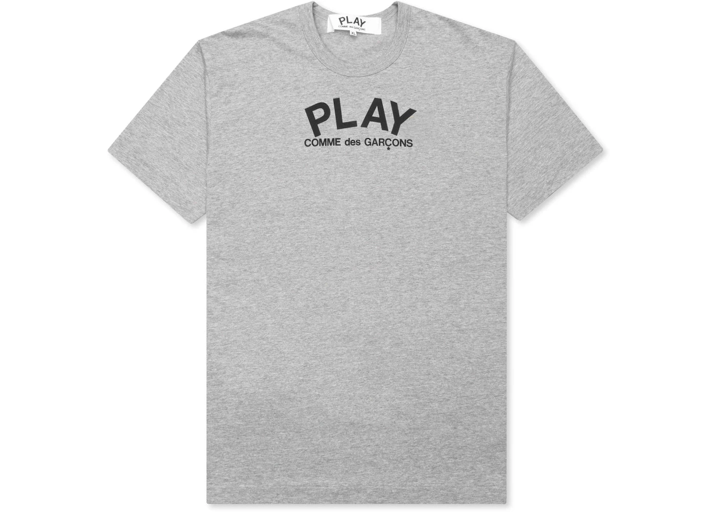 Comme des Garcons Play Small Text T-shirt Grey