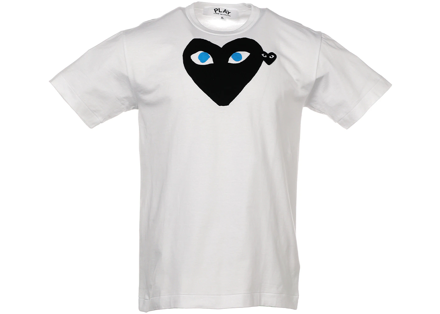 Comme des Garcons Play Black Heart Blue Eyes T-shirt White