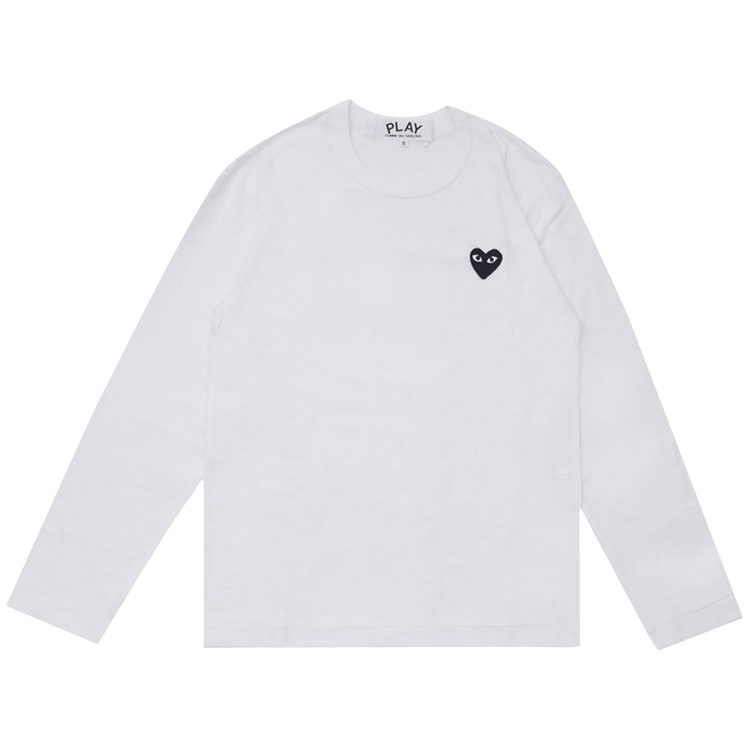 Comme des Garçons PLAY Heart Emblem Long-Sleeve Shirt 'White'