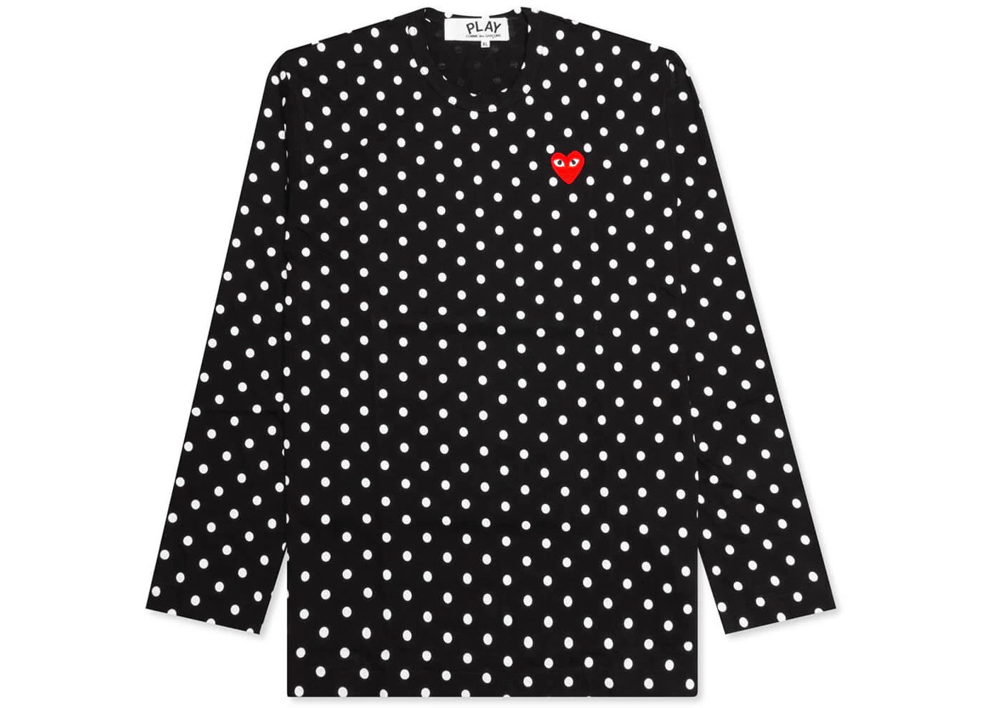 Comme des Garcons Play Polka Dot L/S T-shirt Black