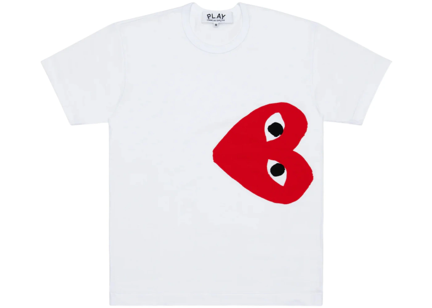 Comme des Garcons PLAY Side Heart T-shirt White/Red