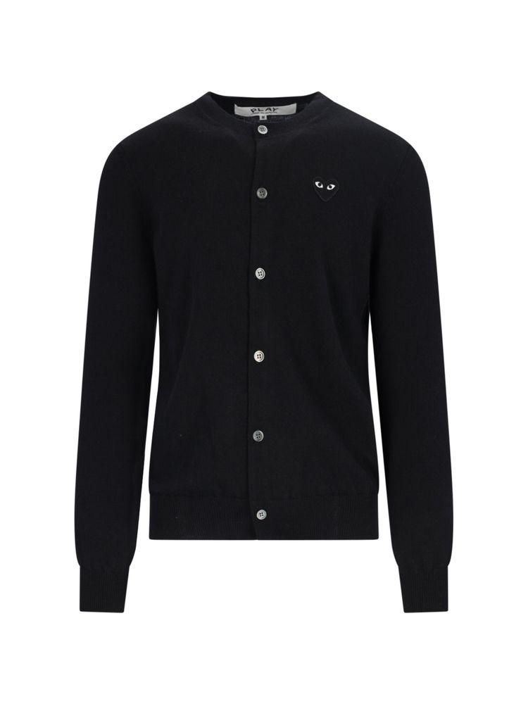 Comme des Garçons Play Heart Patch Crewneck Cardigan