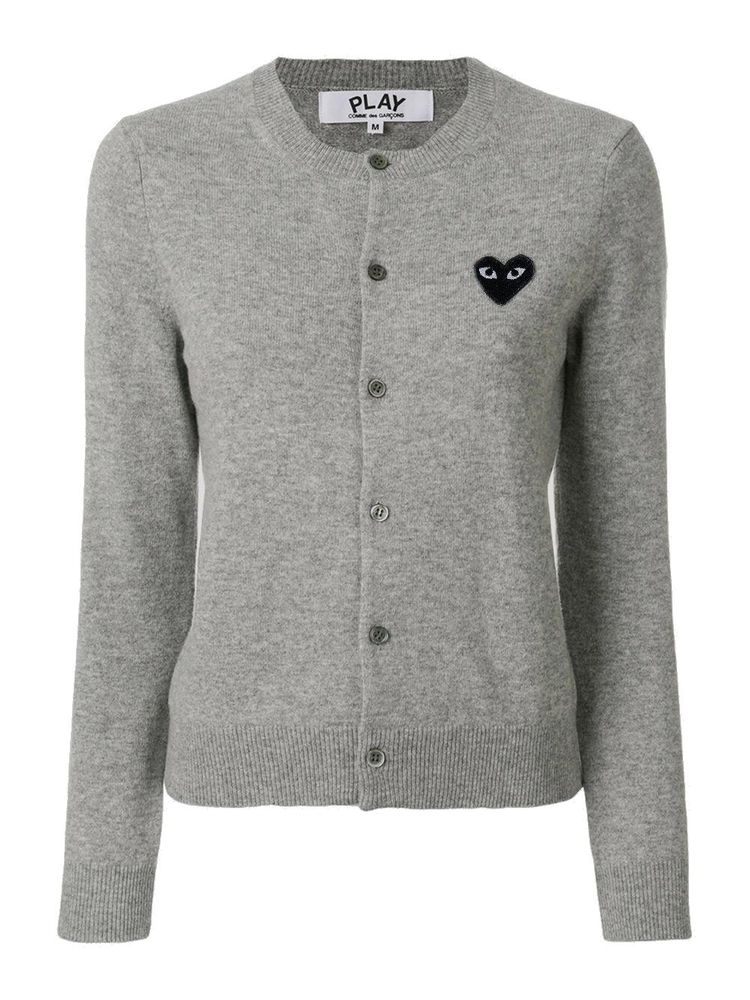 Comme des Garçons Play Heart Patch Crewneck Cardigan
