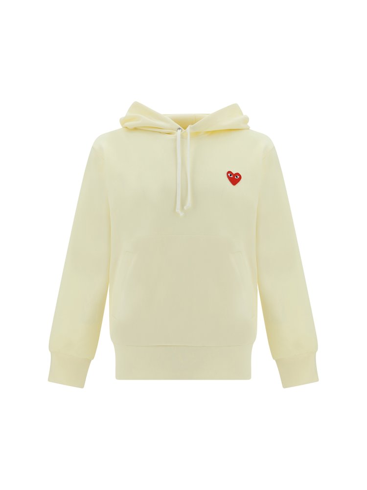 Comme des Garçons Play Heart Embroidered Drawstring Hoodie
