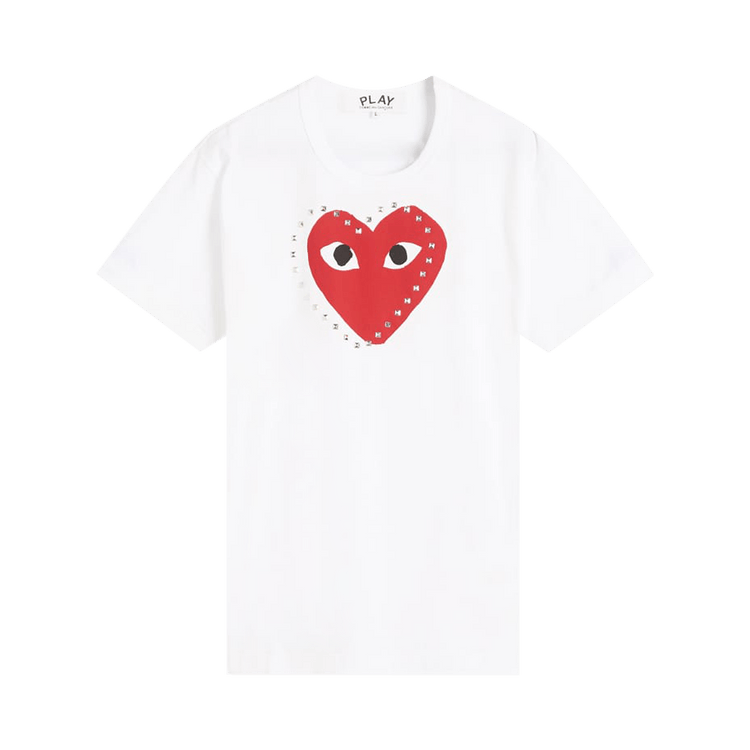 Comme des Garçons PLAY Heart Stud Tee 'White'
