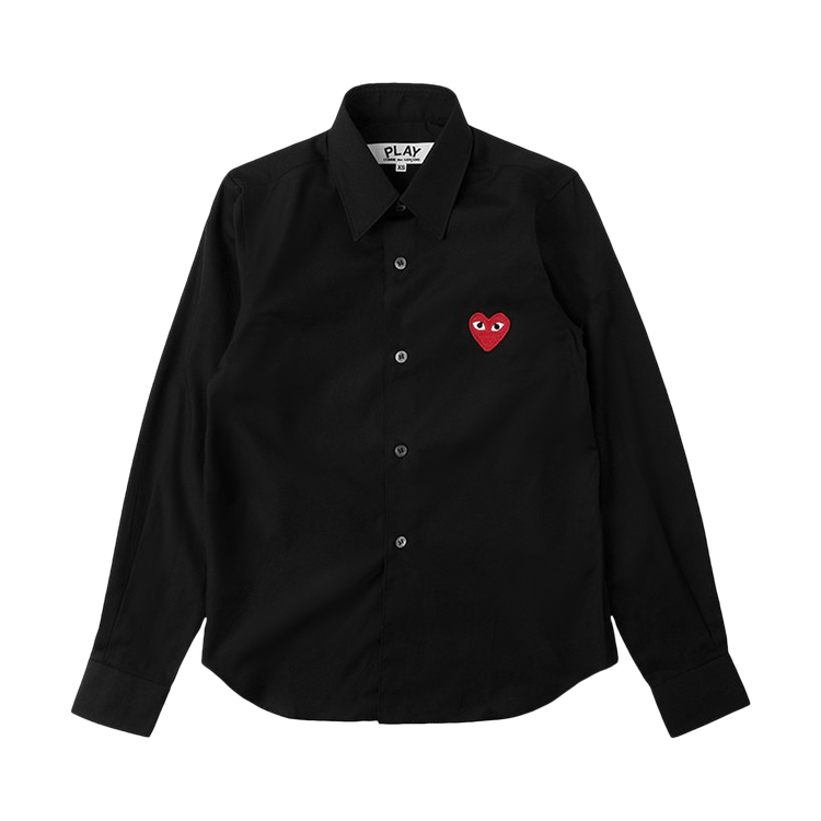 Comme des Garçons PLAY Red Heart Button Up 'Black'