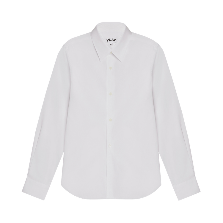 Comme des Garçons PLAY Red Heart Button Up Shirt 'White'