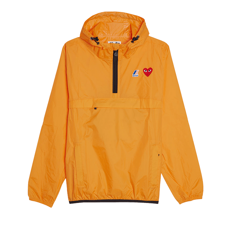 Comme des Garçons PLAY x K Way Half Zip Jacket 'Orange'