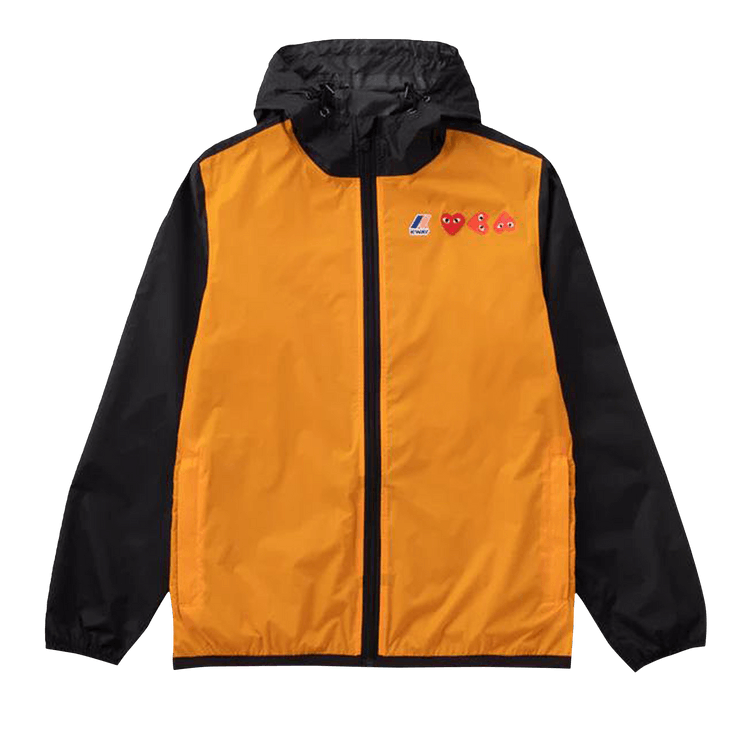 Comme des Garçons PLAY K-Way Hoodie Full Zip 'Orange/Black'