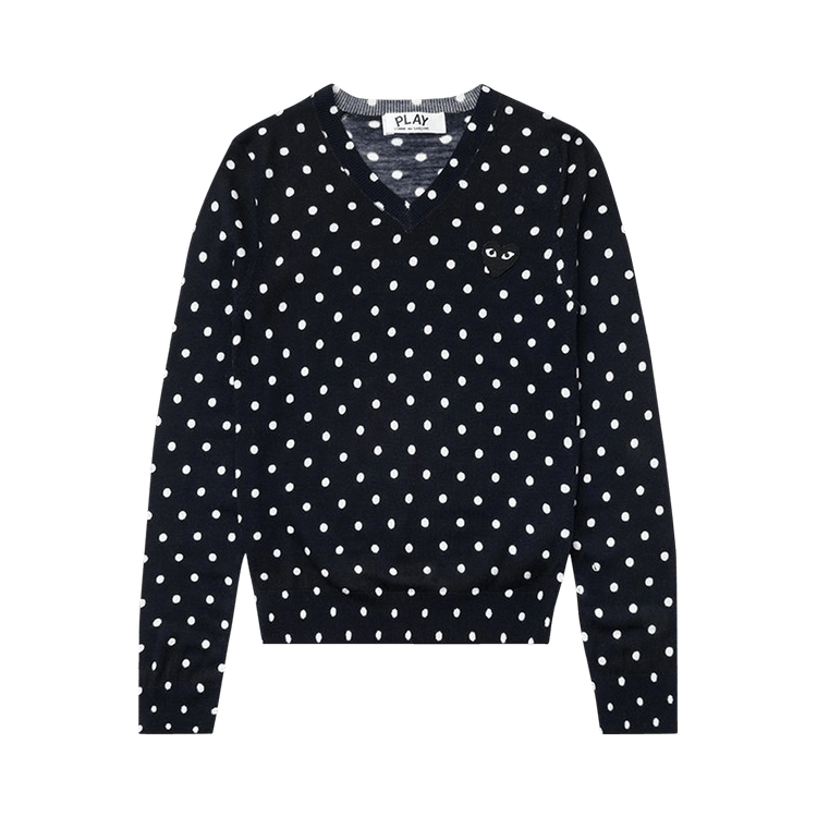 Comme des Garçons PLAY Polka Dot Sweater 'Navy'
