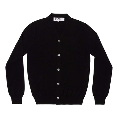 COMME des GARCONS PLAY FW25 x Invader Double Pixel Heart Cardigan 'Black'