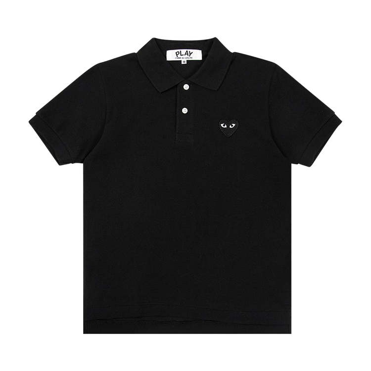Comme des Garçons PLAY Black Emblem Polo Shirt 'Black'