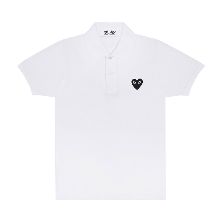 Comme des Garçons PLAY Polo T-Shirt 'White'