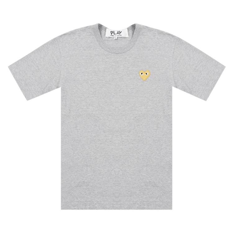 Comme des Garçons PLAY Gold Heart T-Shirt 'Grey'