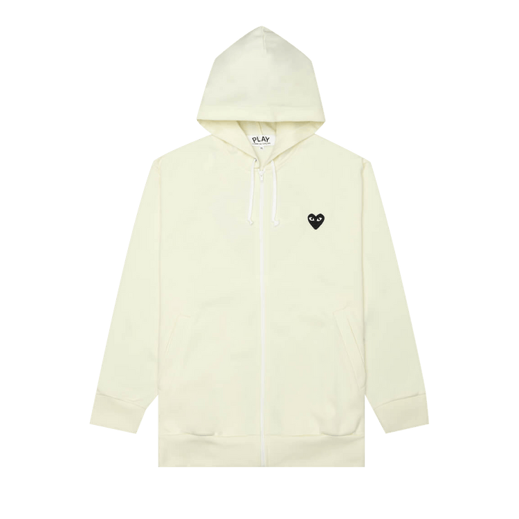 Comme des Garçons PLAY Zip-Up Hoodie 'Yellow'