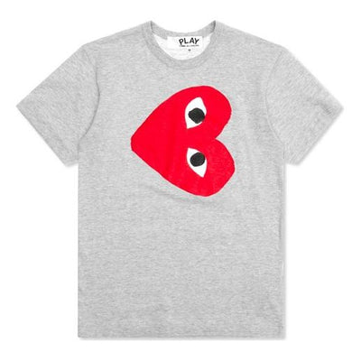 COMME des GARCONS PLAY Side Heart Logo Tee 'Grey'