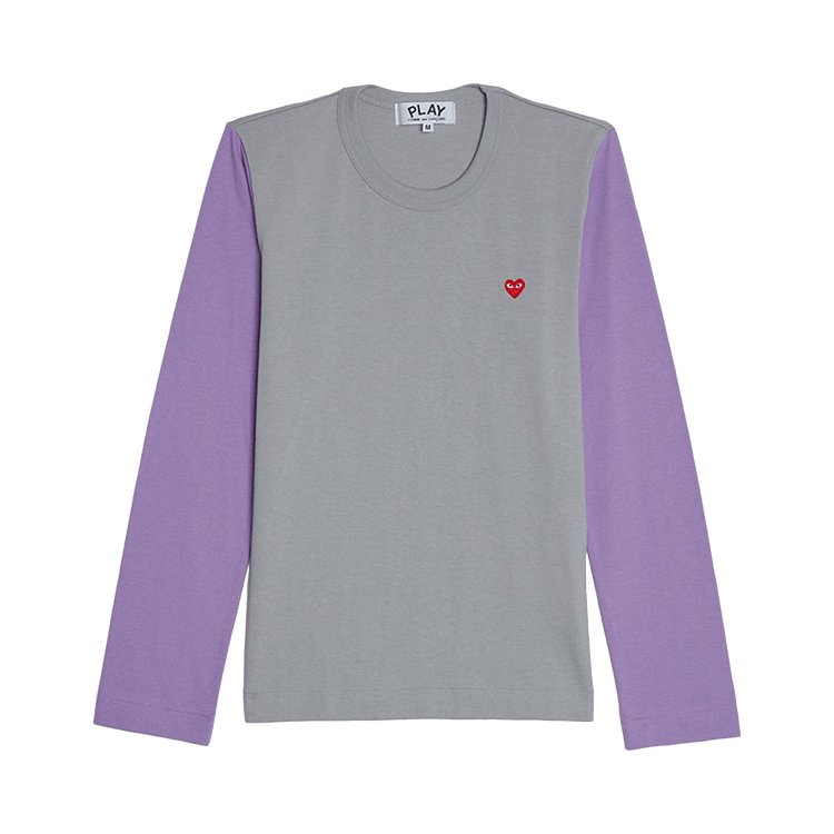 Comme des Garçons PLAY Bi-Colour T-Shirt 'Grey/Purple'