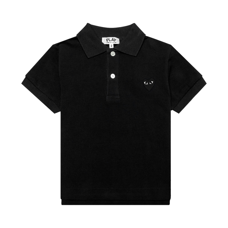 Comme des Garçons PLAY Emblem Polo Shirt 'Black'