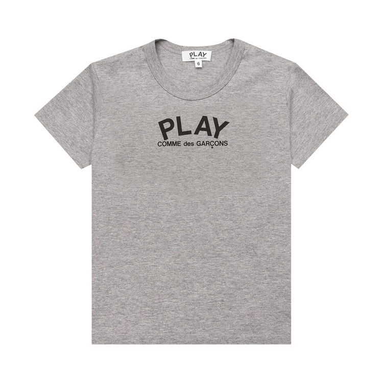 Comme des Garçons PLAY Small Text T-Shirt 'Grey'