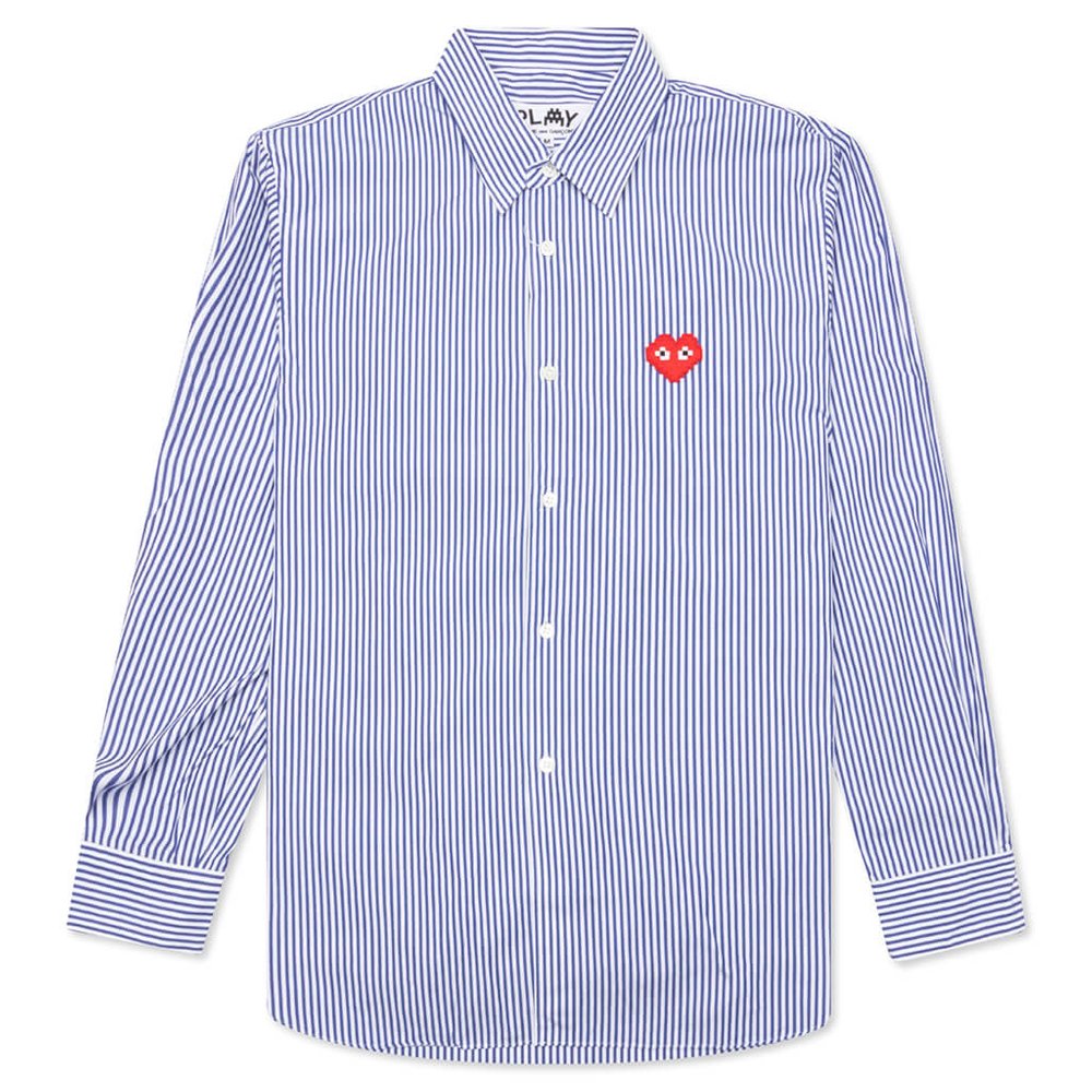 Comme des Garçons Play X The Artist Invader Striped Shirt