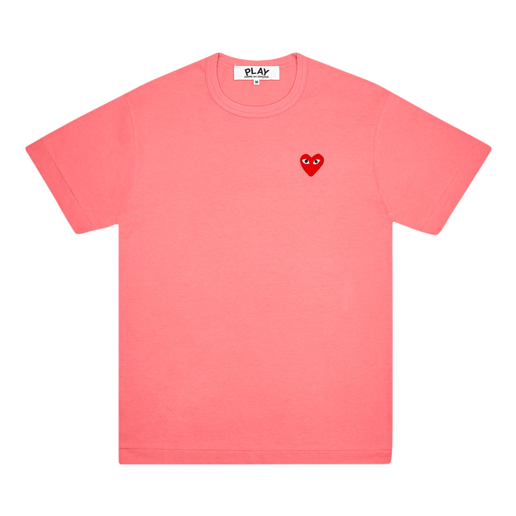 Comme des Garçons PLAY Pastelle Red Emblem T-Shirt 'Pink'