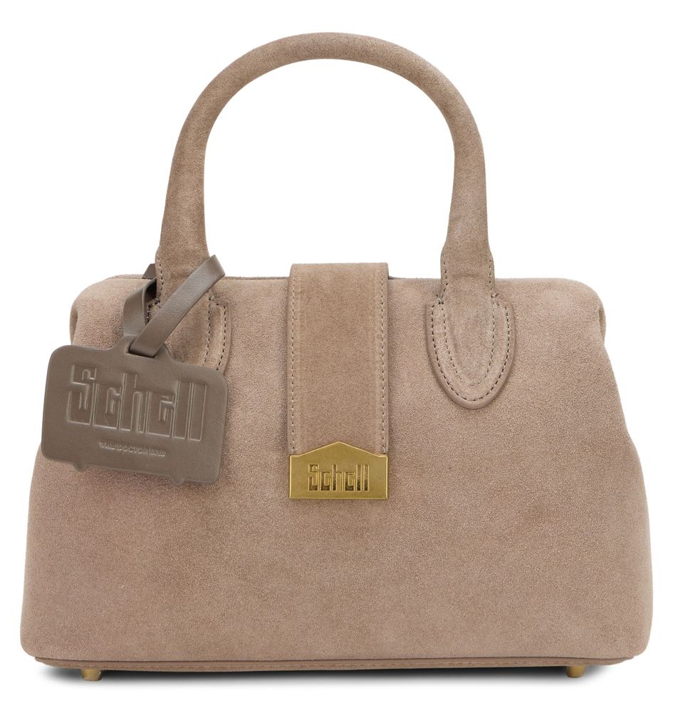Schell Structured Suede Tote Bag
