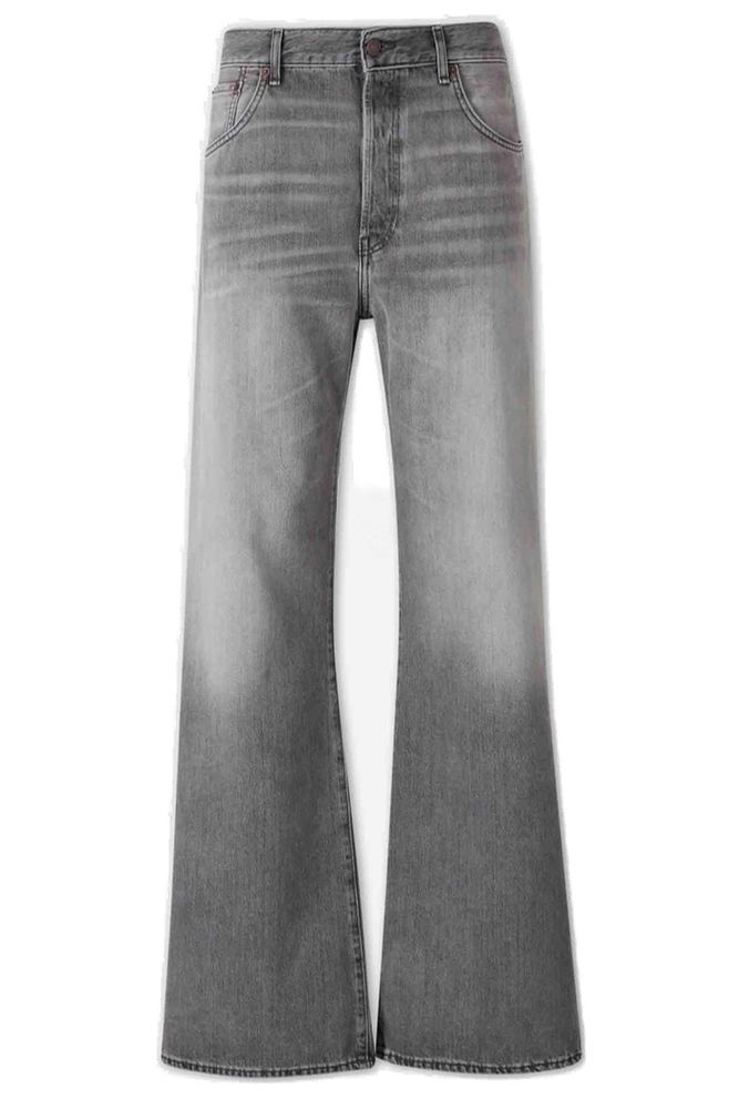 Acne Studios Logo Patch Regular Fit Jeans