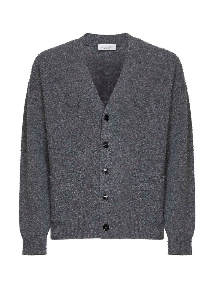 Roberto Collina Textured V-Neck Cardigan