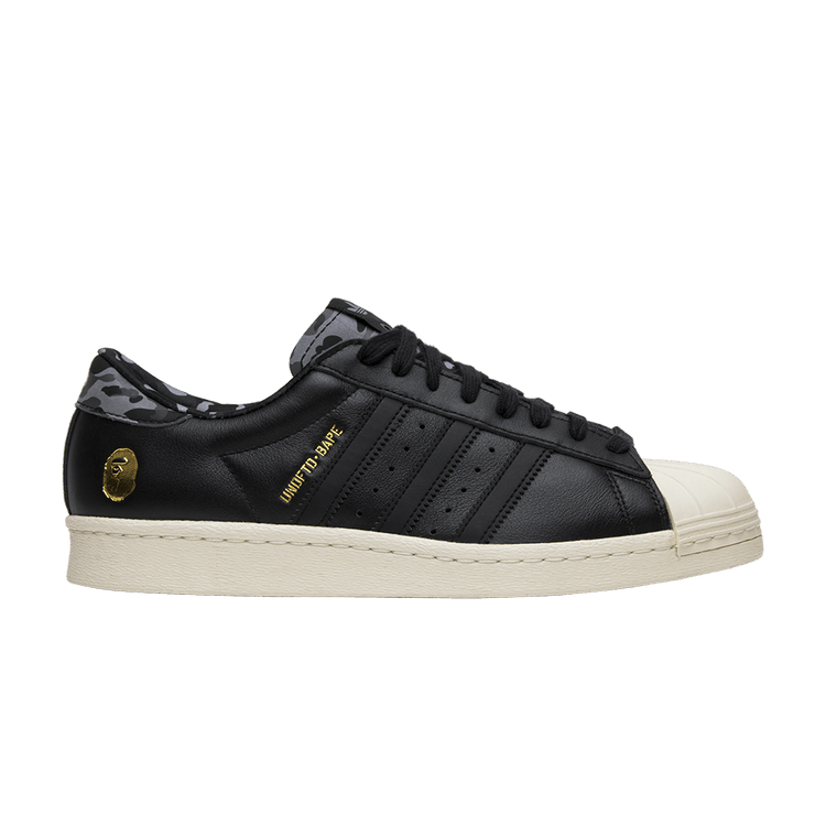 Undefeated x A Bathing Ape x adidas Superstars 80v 'Black'