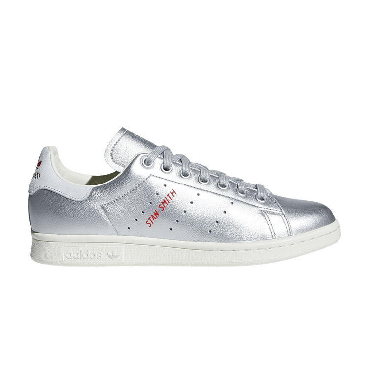 Adidas Wmns Stan Smith 'Silver Metallic Red'