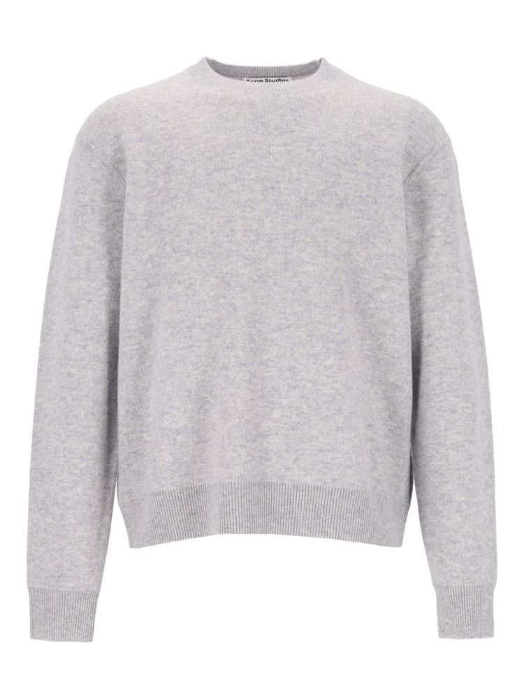 Acne Studios Logo Patch Crewneck Knitted Sweater