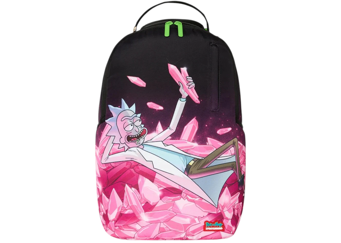 Sprayground Rick and Morty Kalaxian Crystal Pile Backpack Multicolor