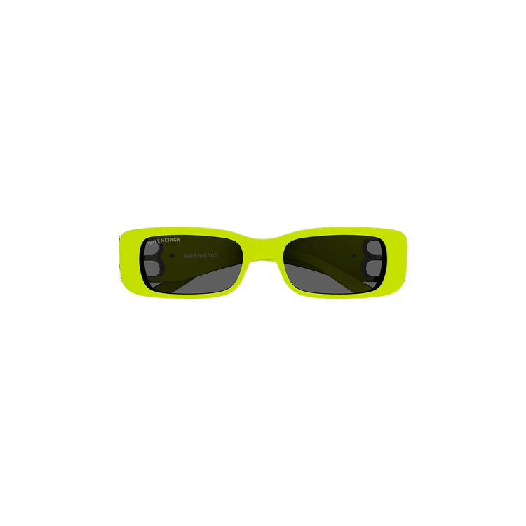 Balenciaga Rectangular Sunglasses 'Yellow/Silver/Grey'