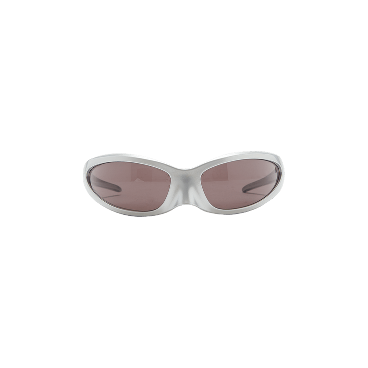 Balenciaga Cat Oval Frame Sunglasses 'Silver'