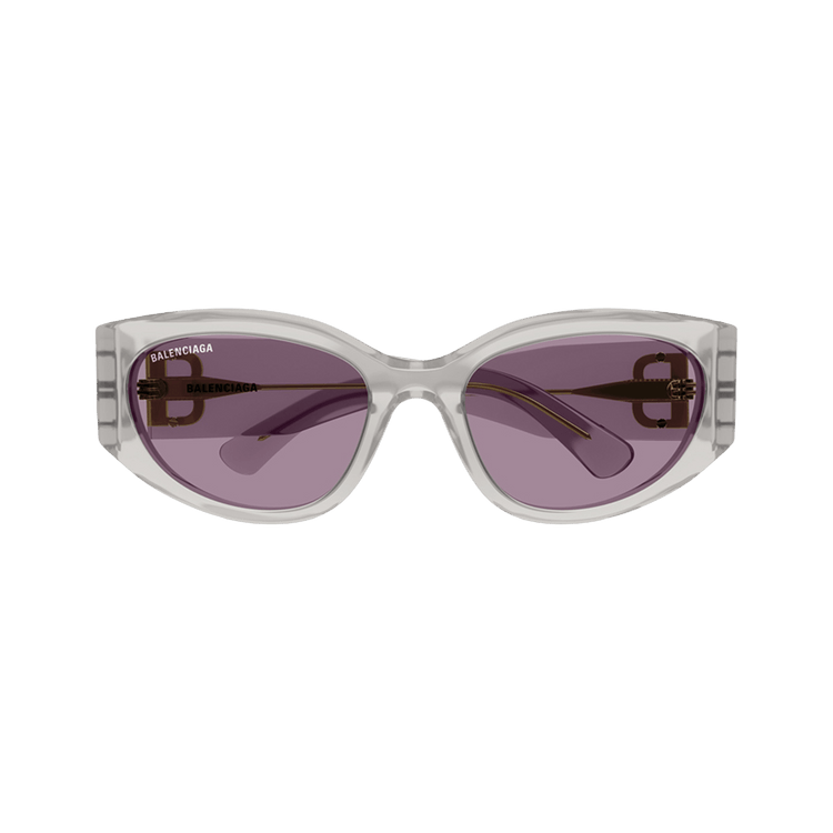 Balenciaga Oval Sunglasses 'Shiny Opal/Off White'